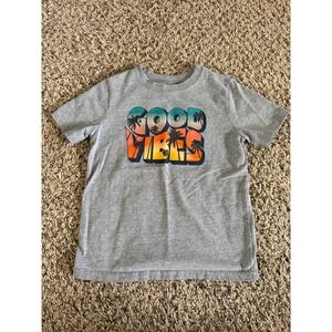 Garanimals boys Gray‎ "Good Vibes" Short sleeve tee Size 5T